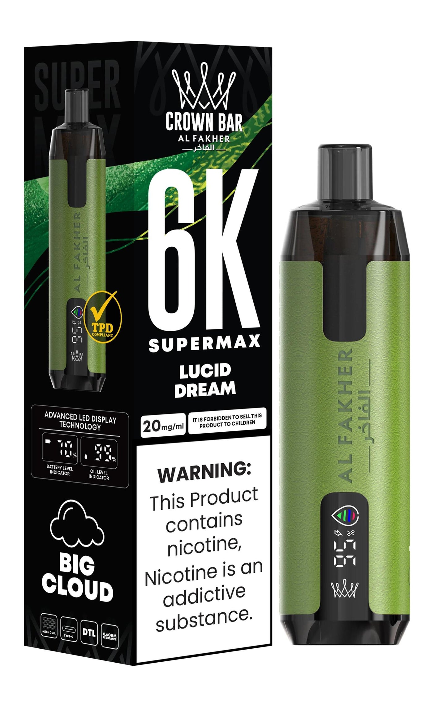 Al Fakher crown bar 6k Supermax