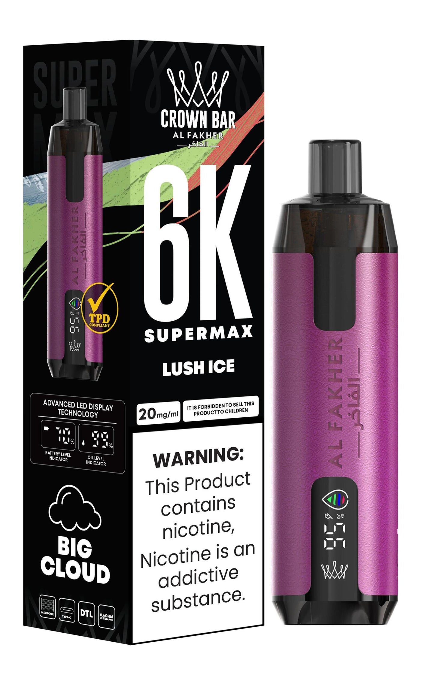 Al Fakher crown bar 6k Supermax