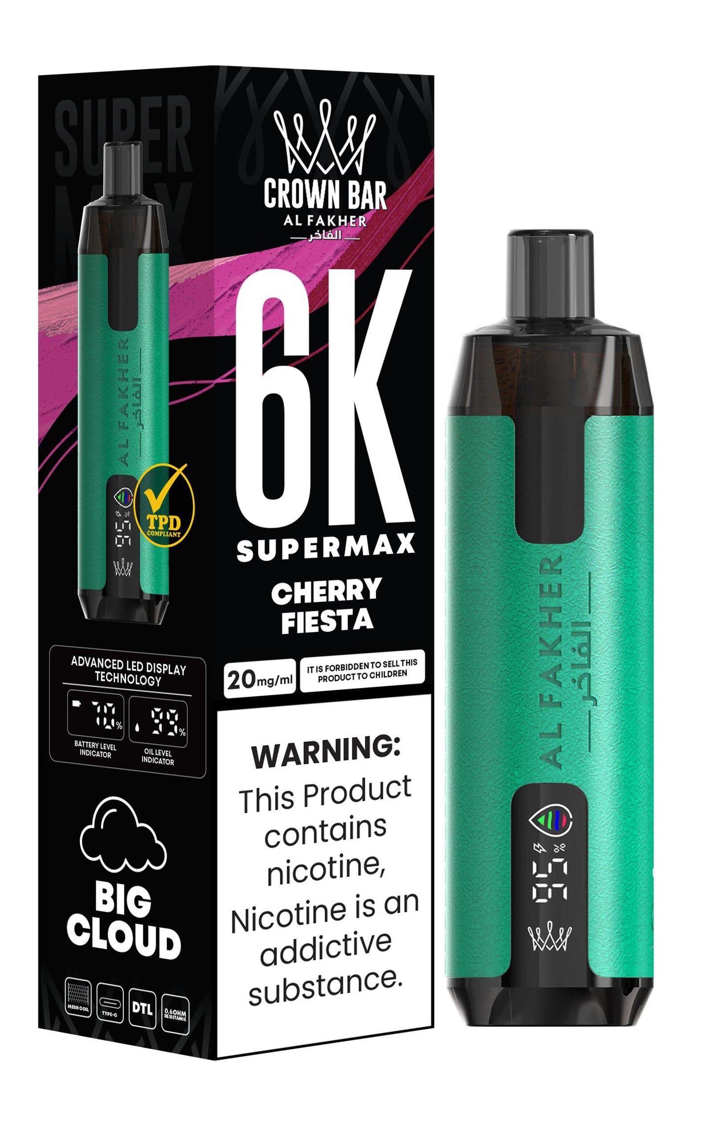 Al Fakher crown bar 6k Supermax