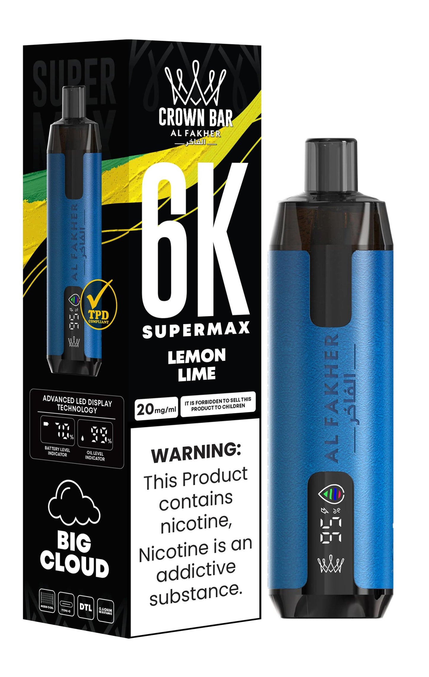 Al Fakher crown bar 6k Supermax
