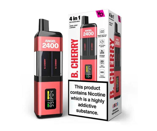 Angel 2400 Rechargeable Disposable Vape by Vapes Bars 20mg