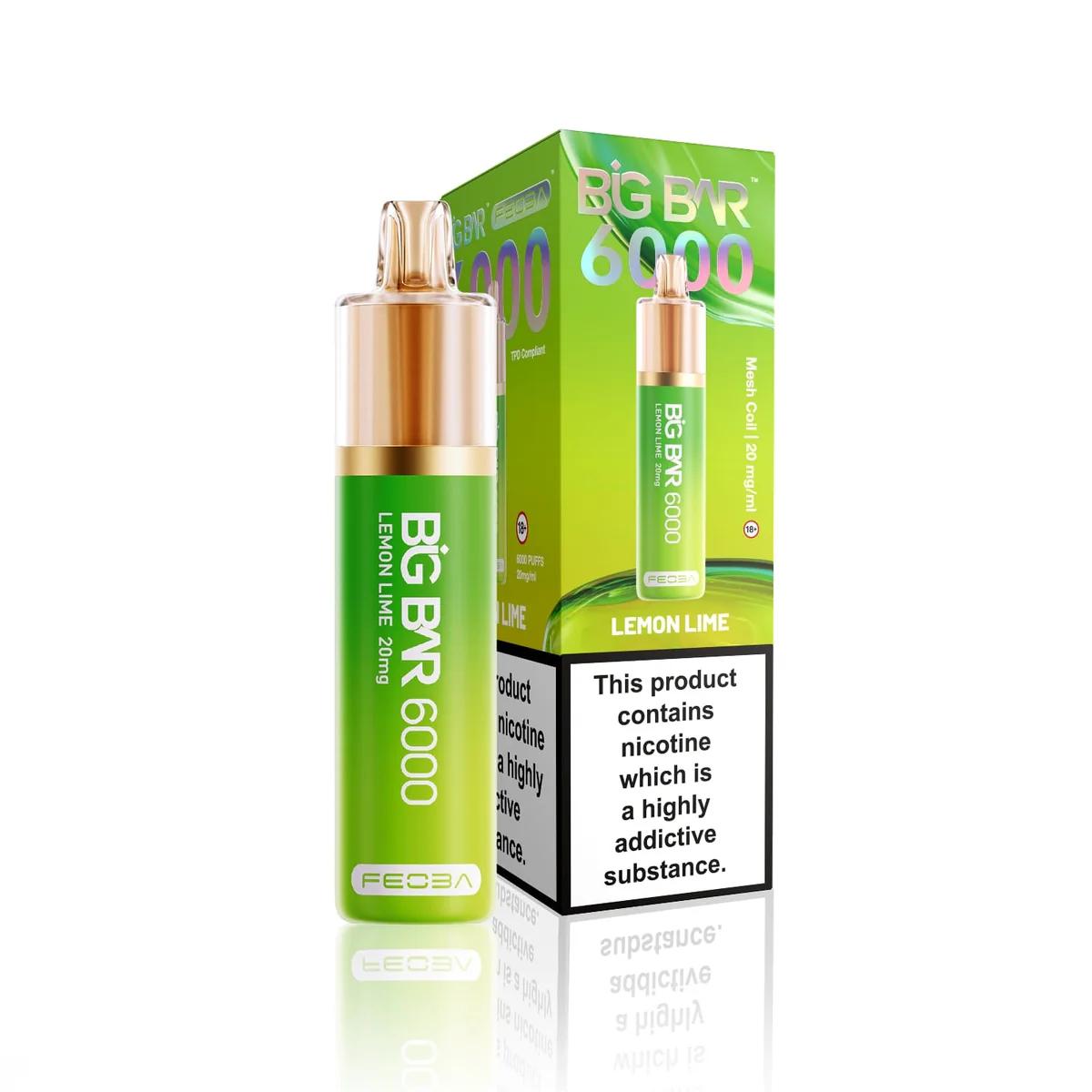 Feoba Big Bar 6000 Puffs Disposable Vape 20mg