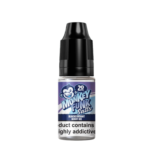 Monkey Funk Salts - Blackcurrant Berry Ice - 10ml nic Salt
