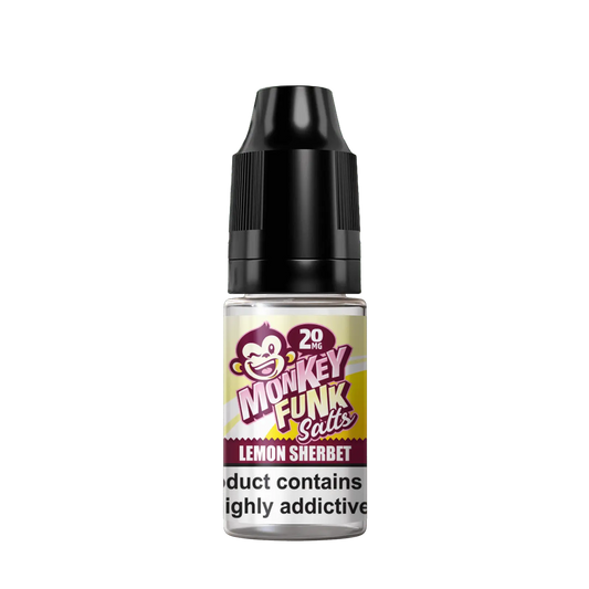 Monkey Funk Salts - Lemon Sherbet - 10ml nic Salt