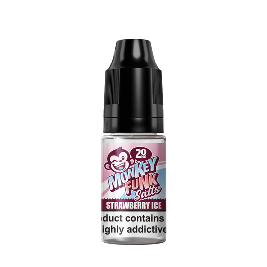 Monkey Funk Salts - Strawberry Ice - 10ml nic Salt