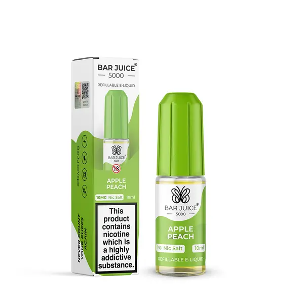 Product Image of Apple Peach Nic Salt E-Liquid by Bar Juice 5000 Salts 10ml