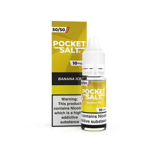 Product Image of Banana Ice Nic Salt E-Liquid by Pocket Salt By Drip Hacks 10ml