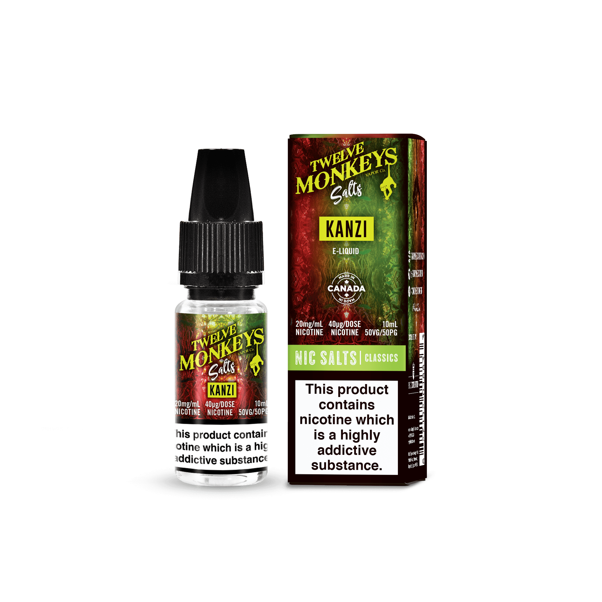 Product Image of Kanzi Nic Salt E-Liquid by Twelve Monkeys Salt 10ml