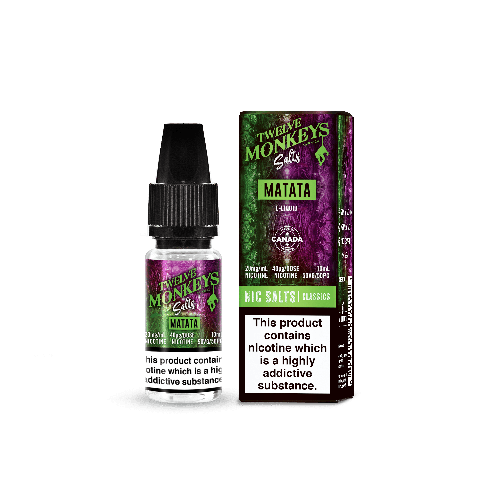 Product Image of Matata Nic Salt E-Liquid by Twelve Monkeys Salt 10ml