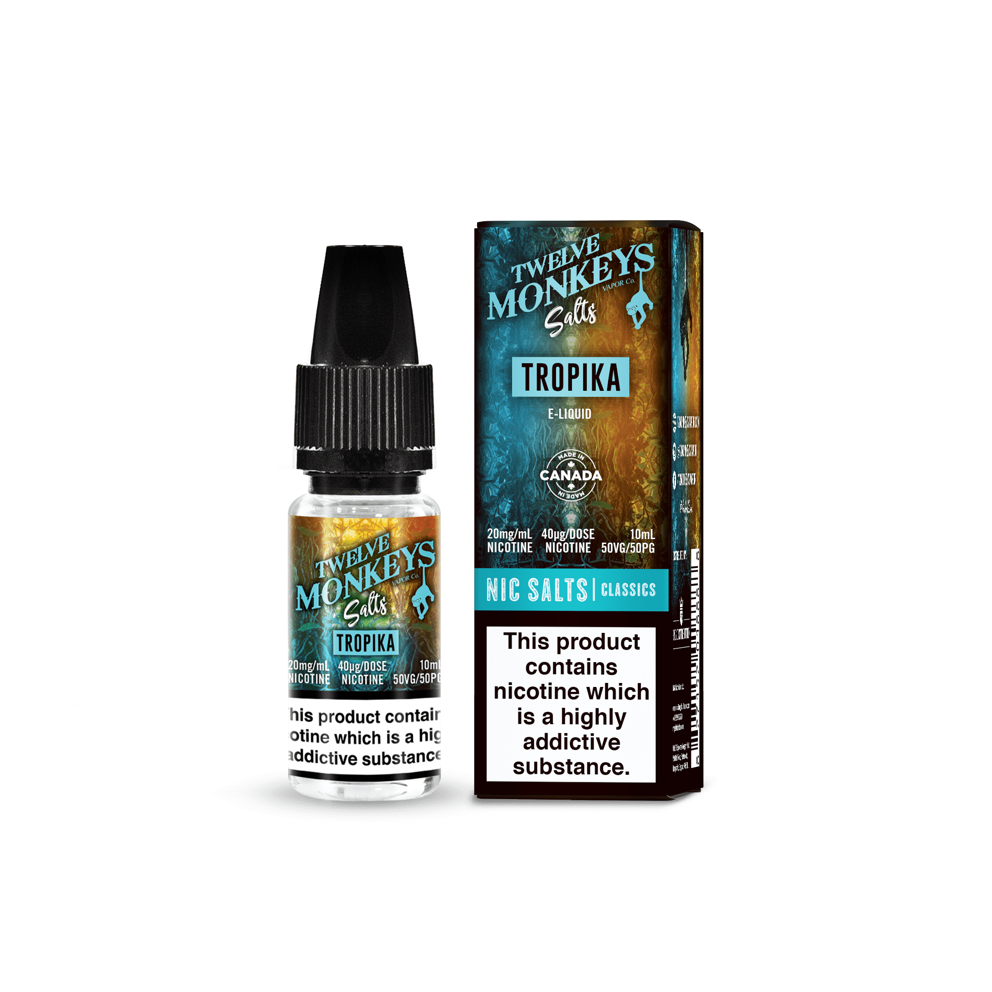 Product Image of Tropika Nic Salt E-Liquid by Twelve Monkeys Salt 10ml