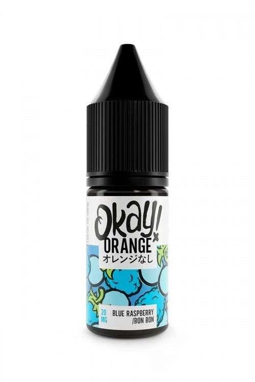 Product Image of Blue Raspberry Nic Salt E-Liquid by Okay ! Orange 10ml