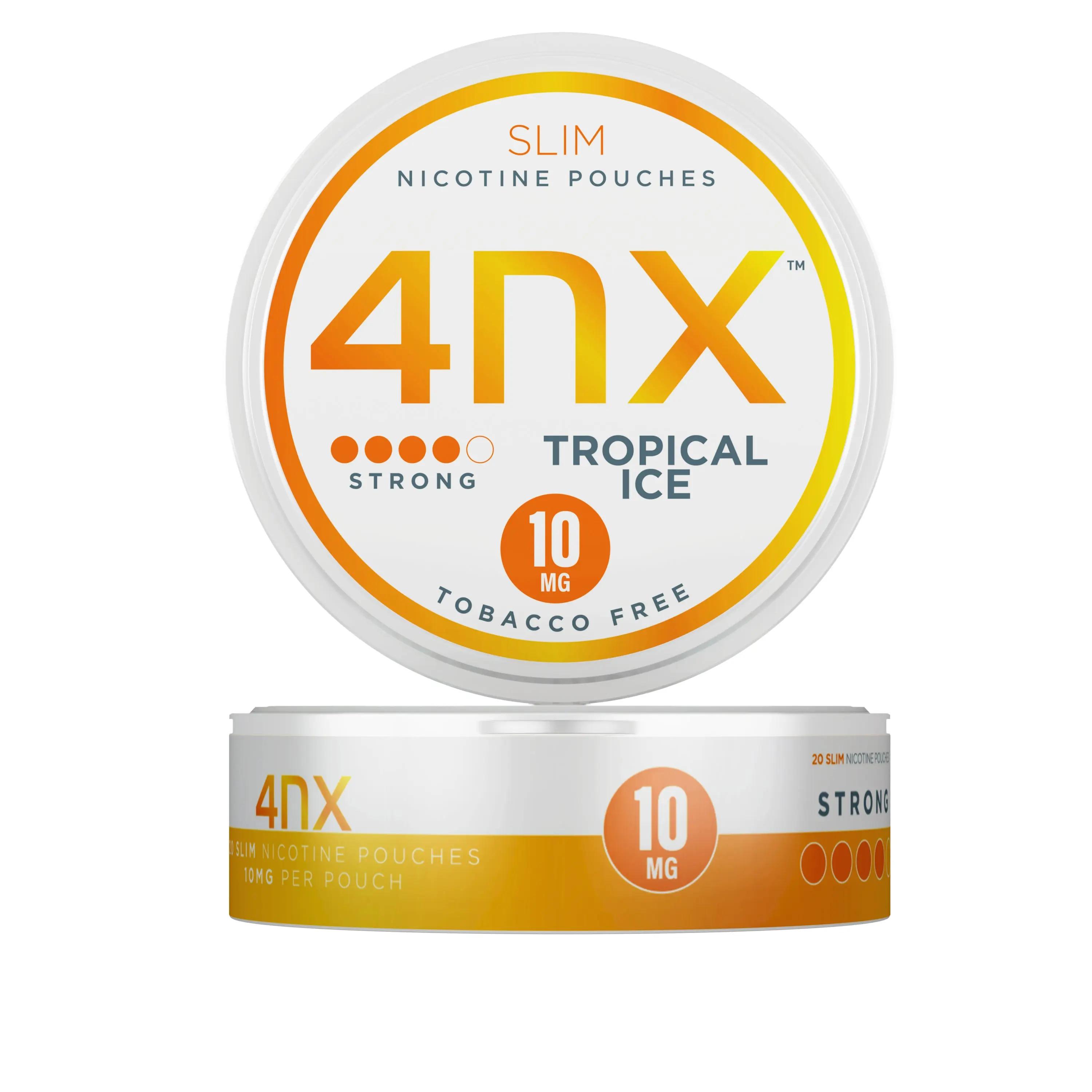 Product Image of Tropical Ice Extra Strong Nicotine Pouches by 4NX 10mg