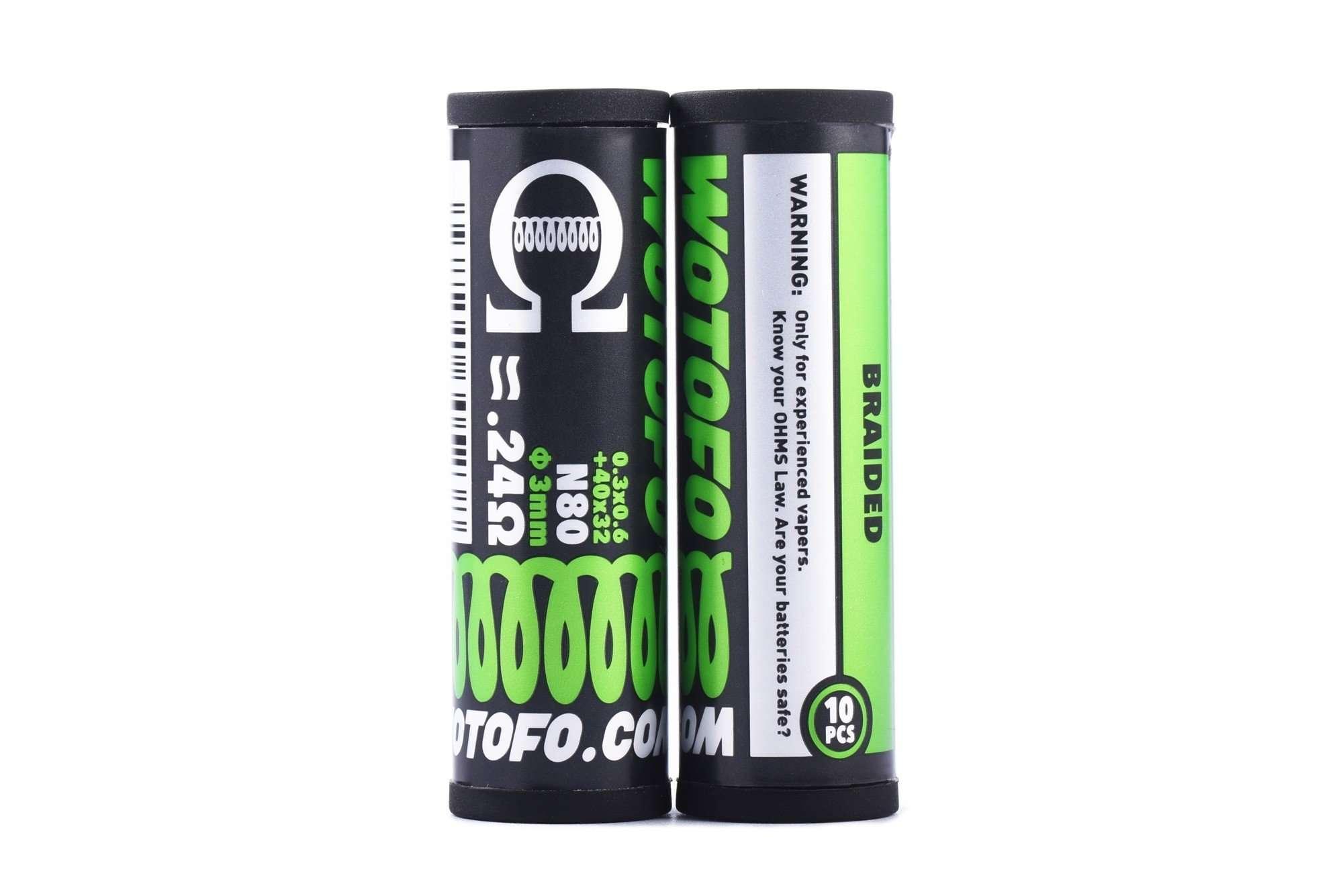 Product Image of Wotofo Prebuilt Coils - Braided 0.24 Ohm