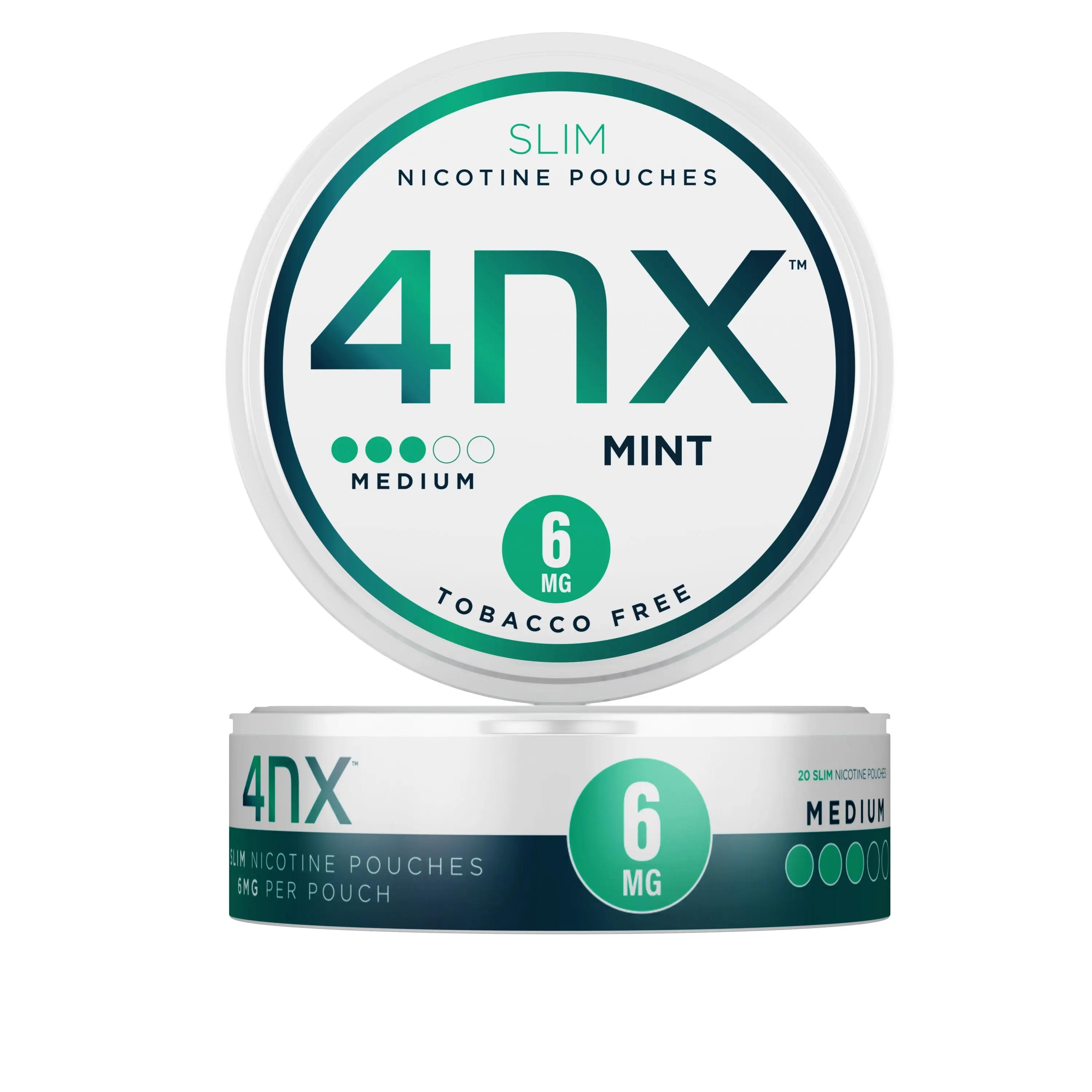 Product Image of Mint Extra Strong Nicotine Pouches by 4NX 18mg