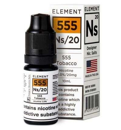 Product Image of 555 Tobacco Nic Salt E-Liquid by Element NS10 & NS20 10ml