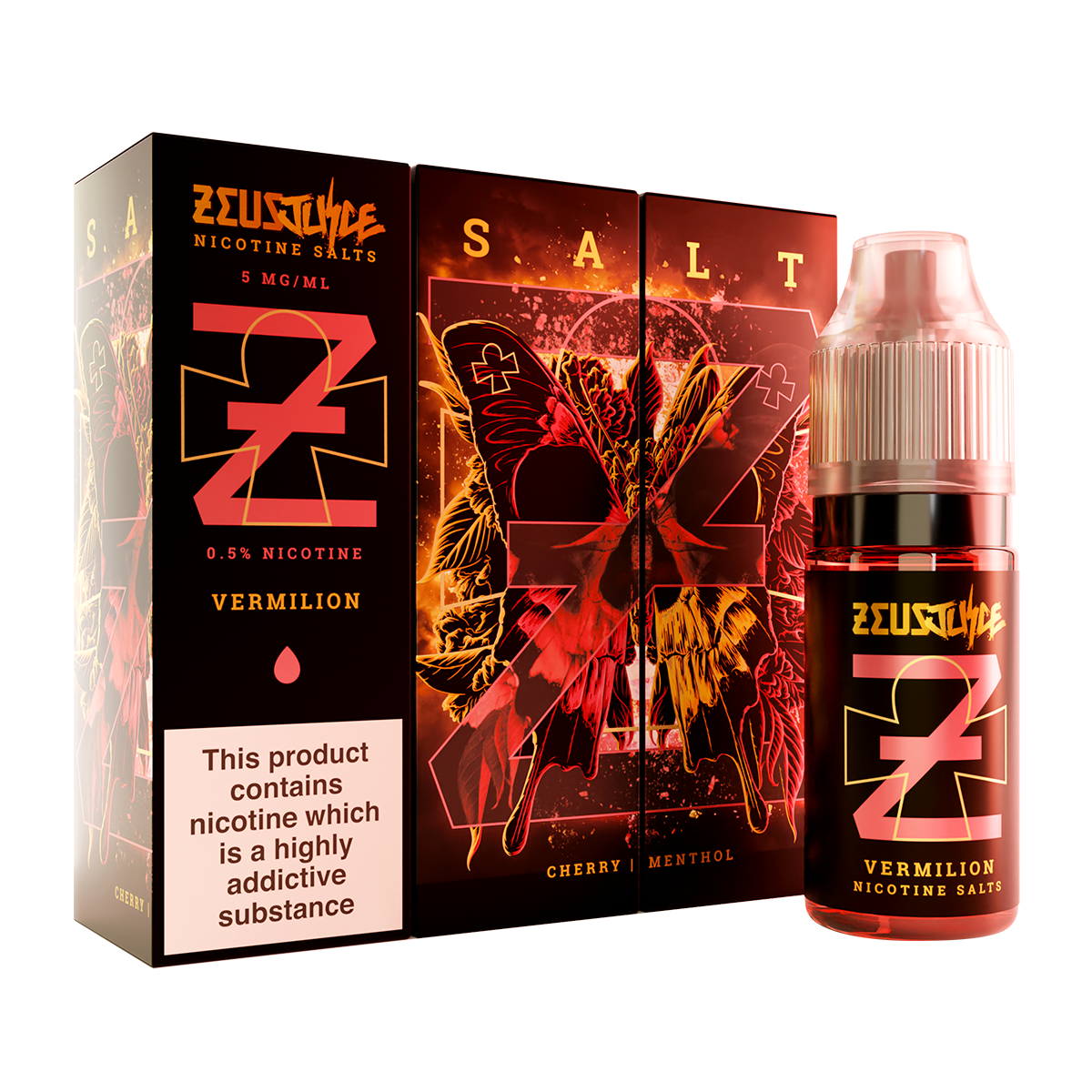 Product Image of Vermillion Nic Salt E-Liquid by Zeus Juice 10ml