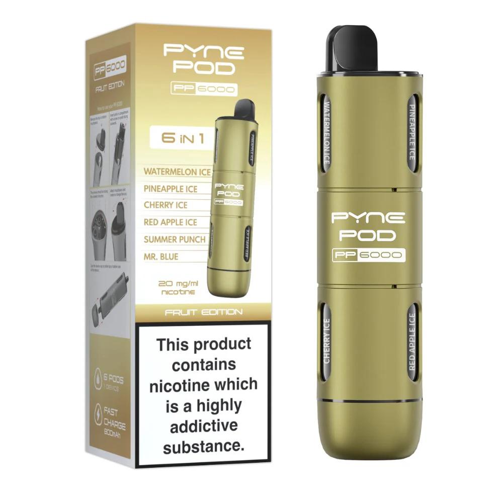 Product Image of Pyne Pod PP6000 6 in1 Disposable Vape 20mg