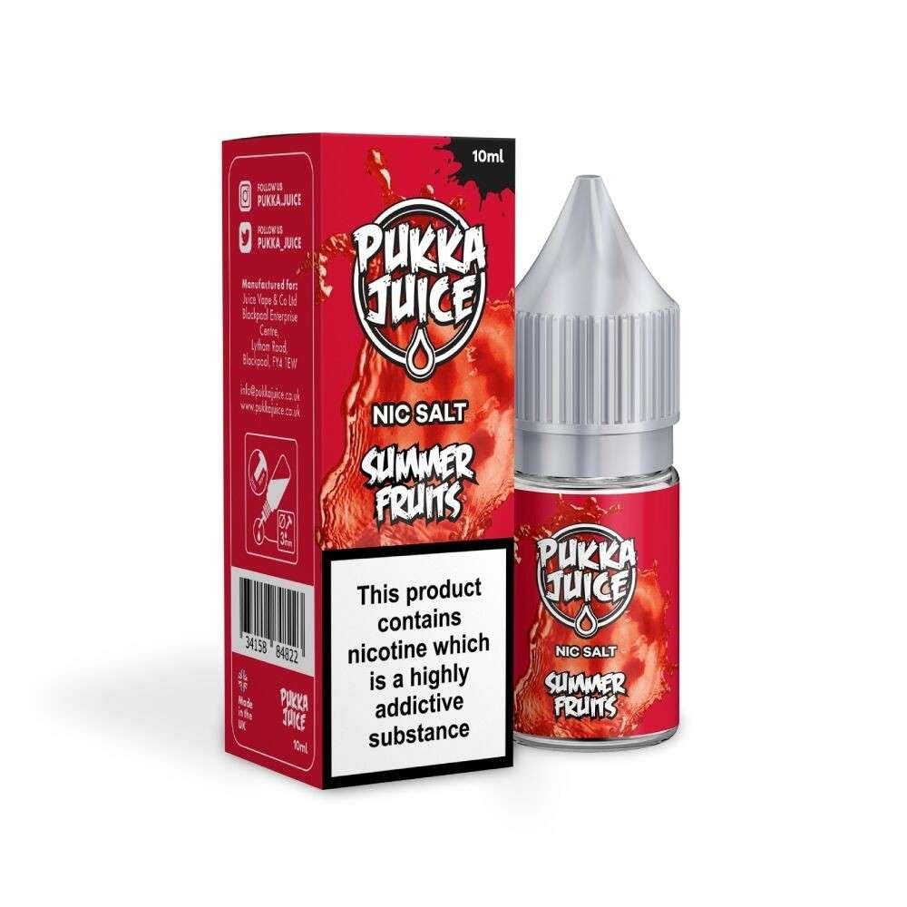 Product Image of Summer Fruits Nic Salt E-Liquid by Pukka Juice 10ml