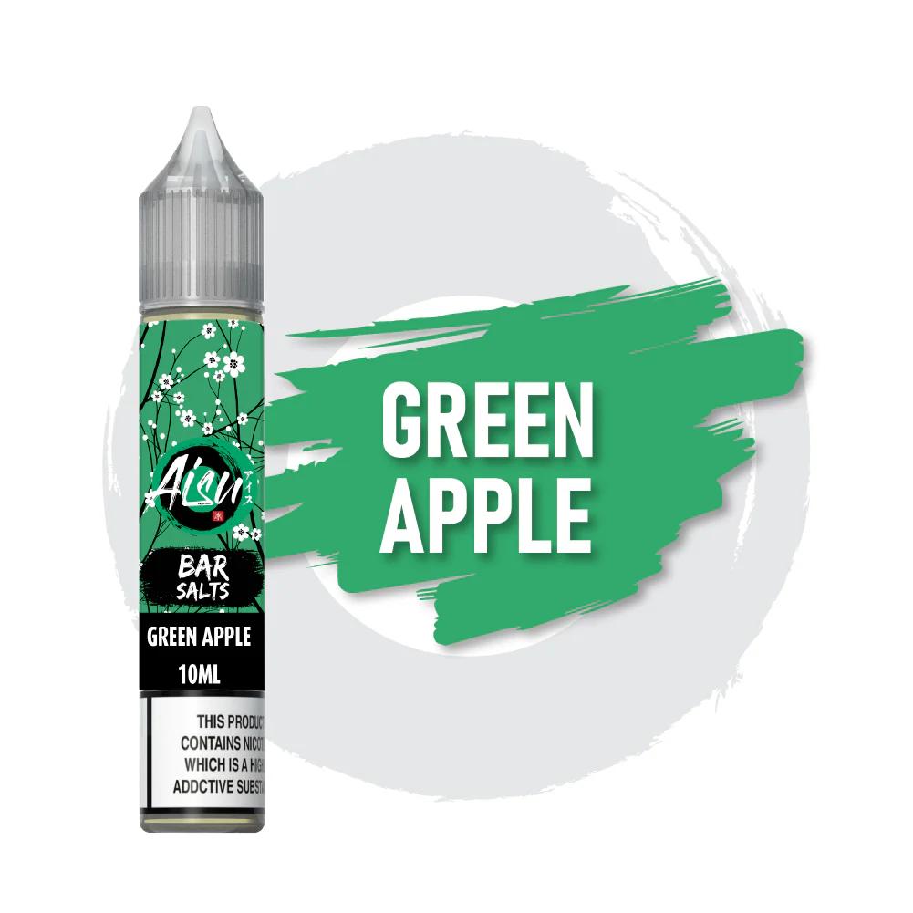 Product Image of Green Apple Nic Salt E-Liquid by Zap Aisu Bar Salt 10ml