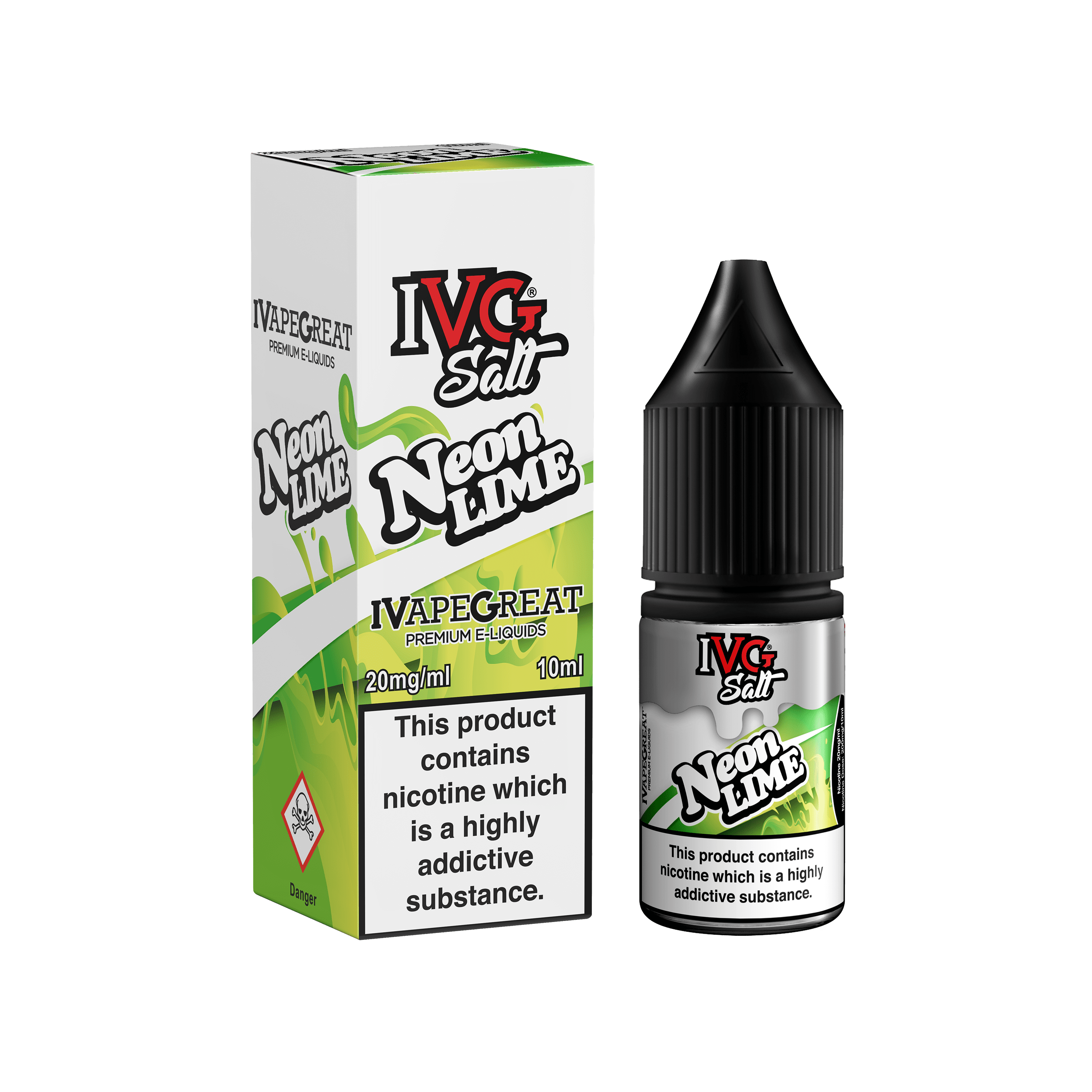 Product Image of Neon Lime Nic Salt E-Liquid By IVG 10ml