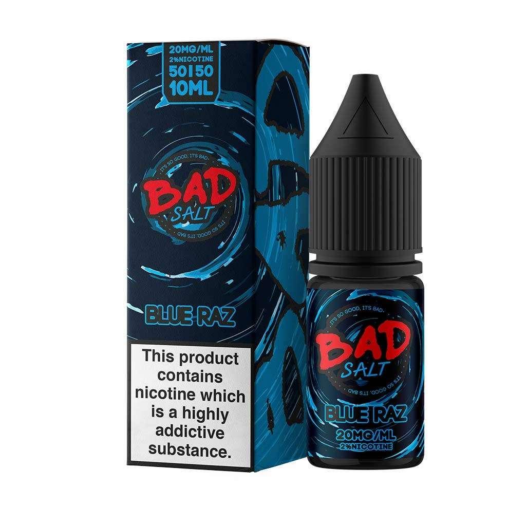 Product Image of Blue Raz Nic Salt E-Liquid by Bad Salt 10ml