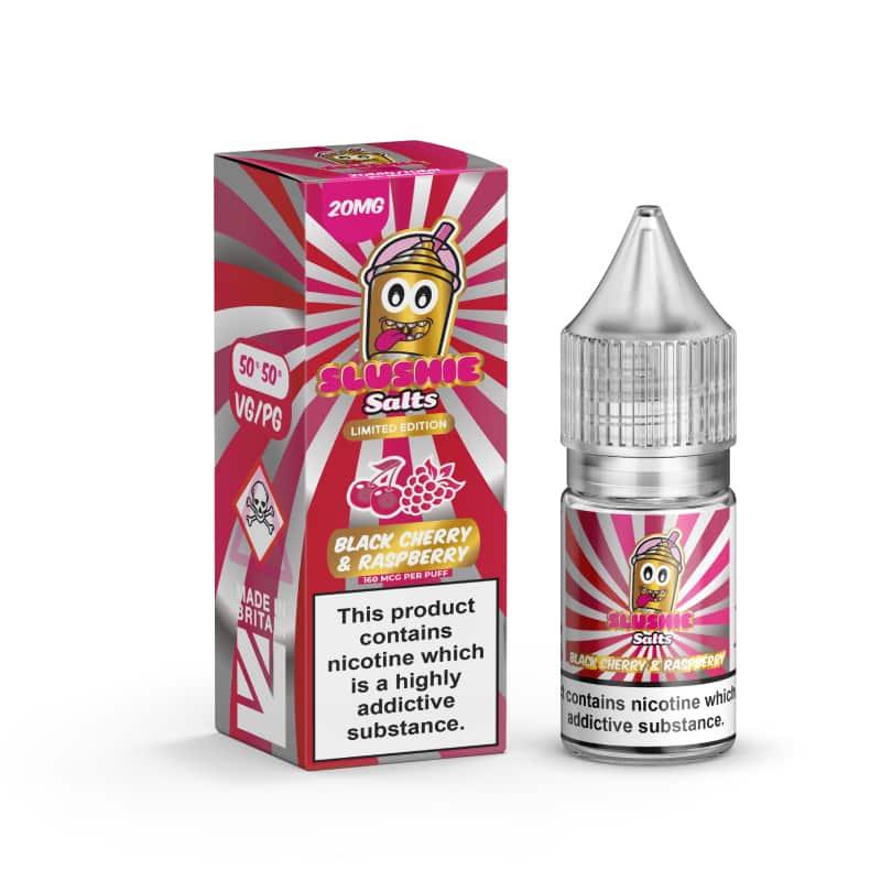 Product Image of Black Cherry & Raspberry Slush Nic Salt E-Liquid by Slush Slushie Salts 10ml