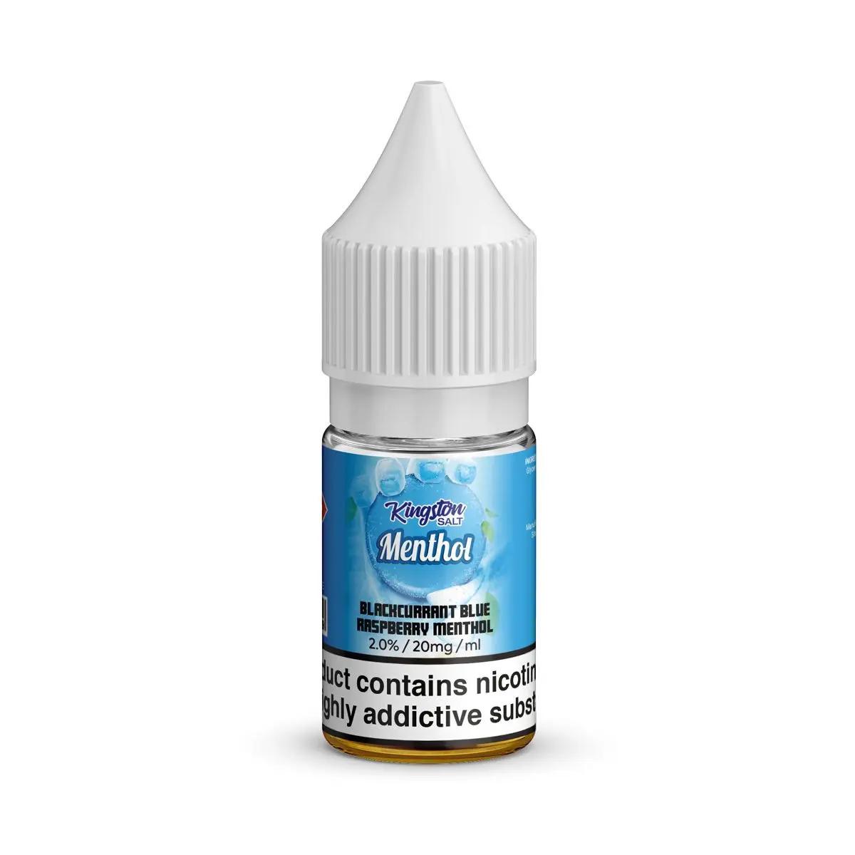 Product Image of Black Blue Raspberry Menthol Nic Salt E-liquid by Kingston Menthol Salts 10ml