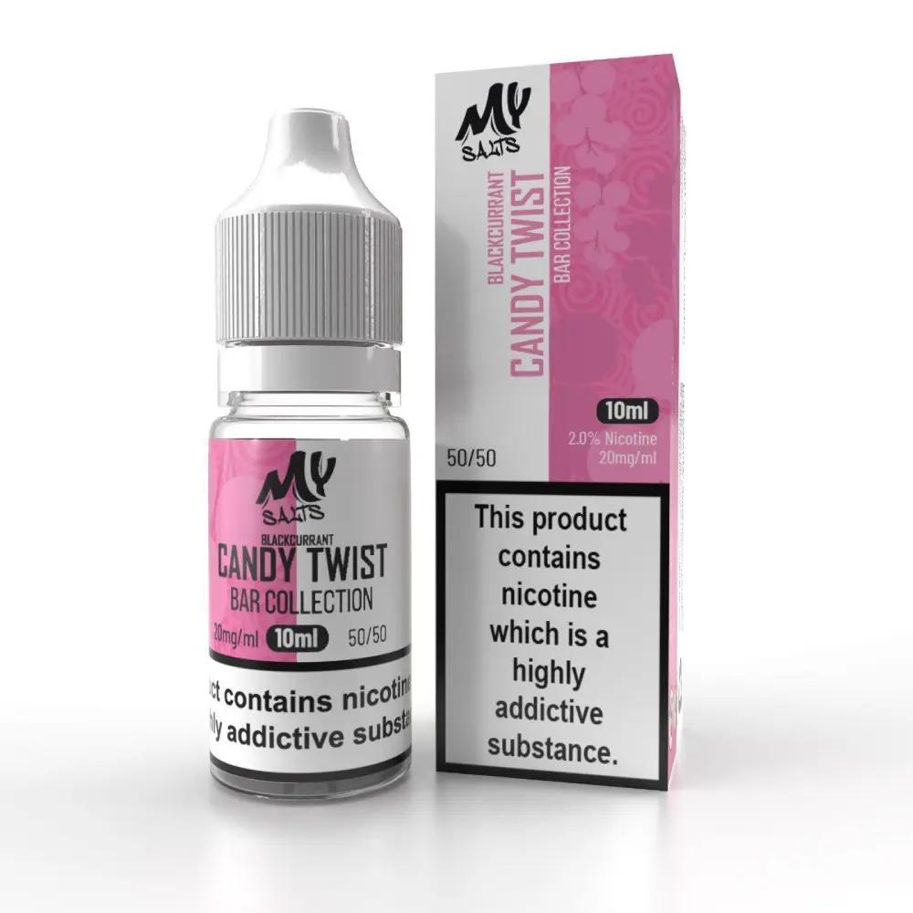 Product Image of Blackcurrant Candy Twist Nic Salt E-liquid by My Salt Nic Salt 10ml