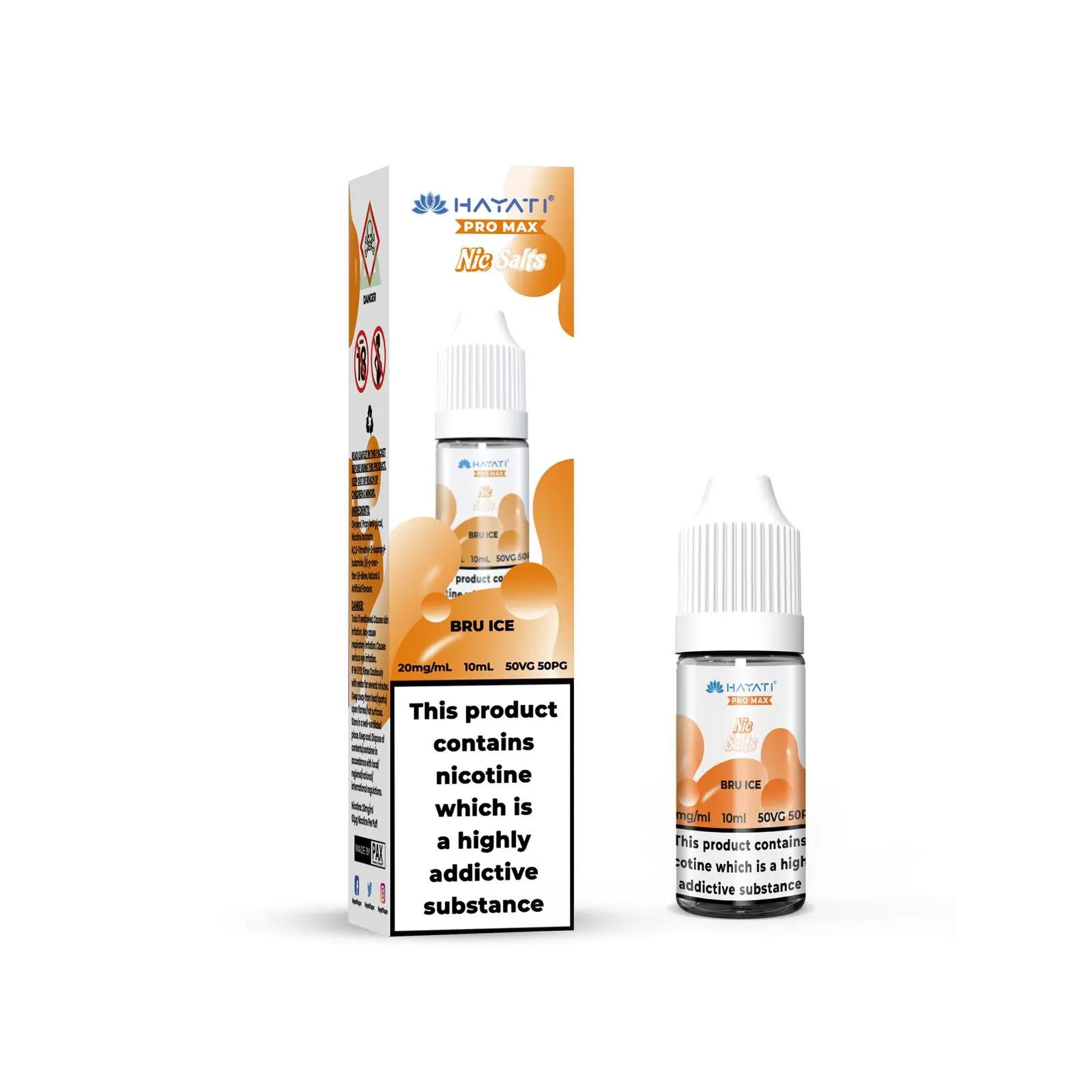 Product Image of Bru Ice Nic Salt E-Liquid by Hayati Crystal Pro Max 10ml