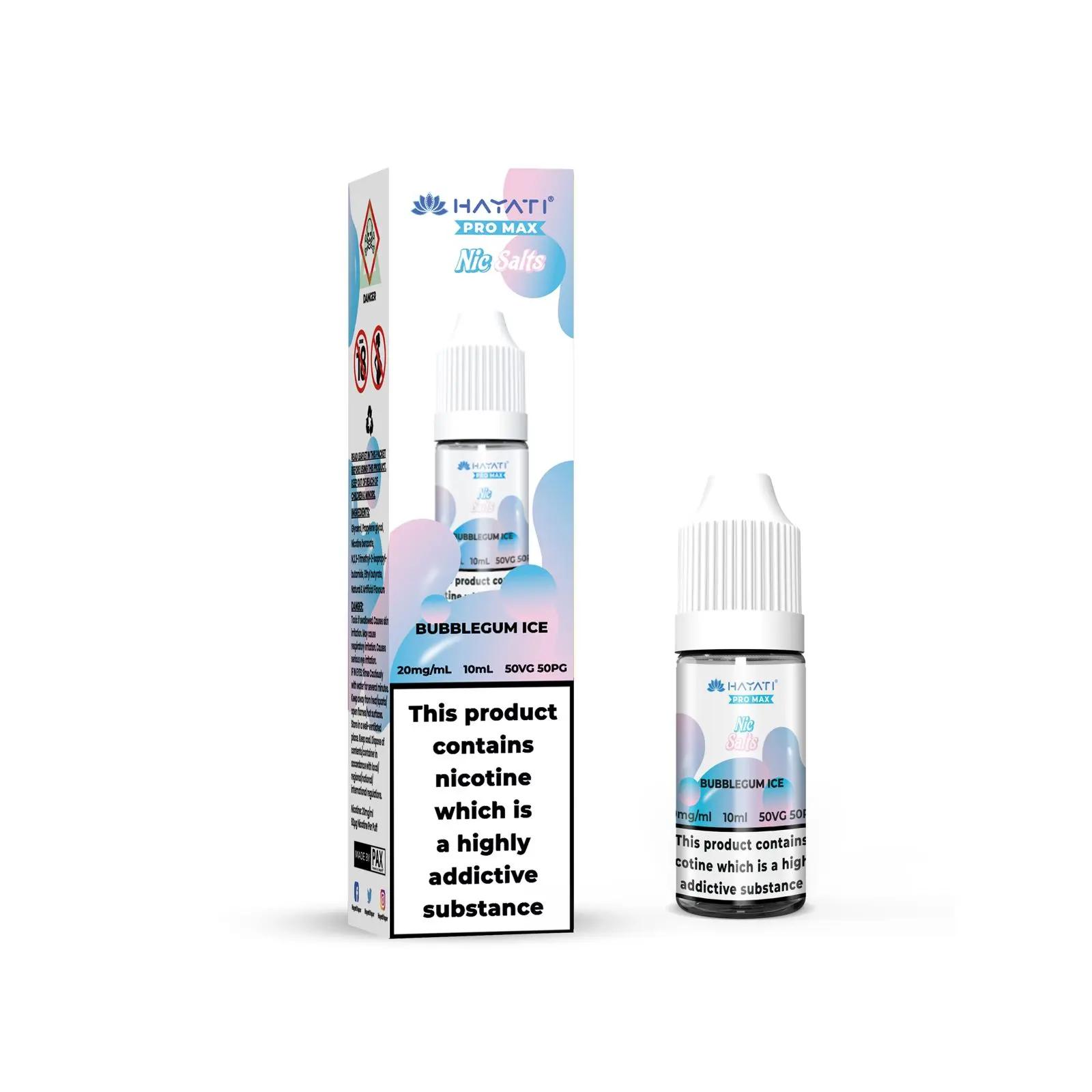 Product Image of Bubblegum Ice Nic Salt E-Liquid by Hayati Crystal Pro Max 10ml