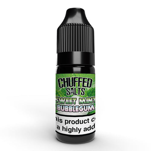 Product Image of Sweet Mint Bubblegum Nic Salt E-Liquid by Chuffed Salts 10ml