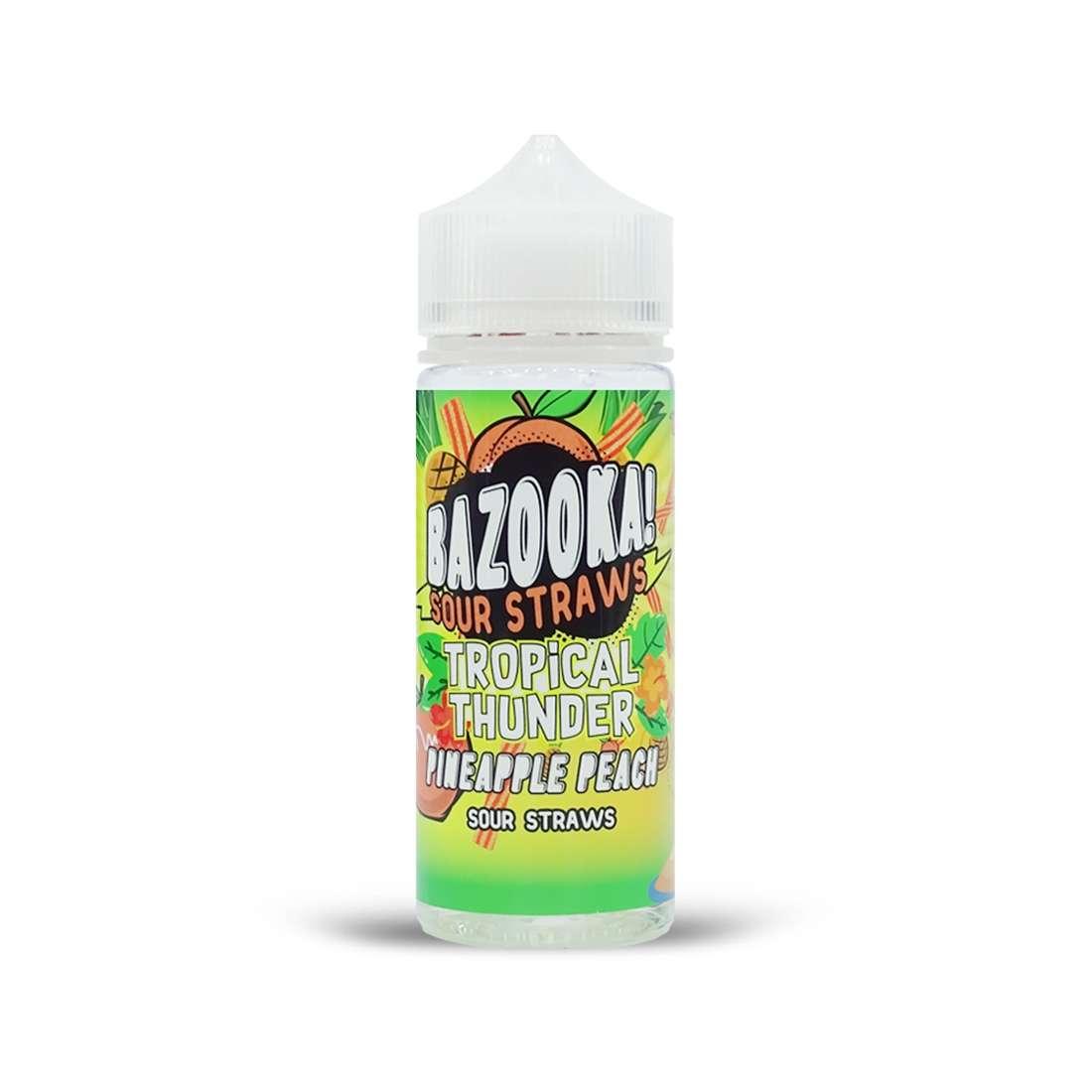 Product Image of Bazooka E Liquid - Pineapple Peach Sour Straws Tropical Thunder - 100ml