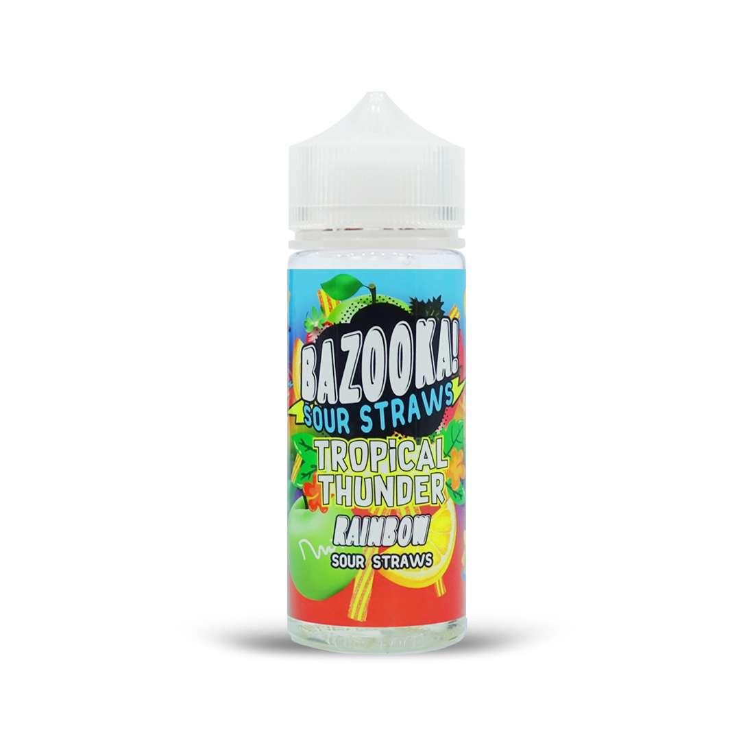 Product Image of Bazooka E Liquid - Rainbow Sour Straws Tropical Thunder - 100ml