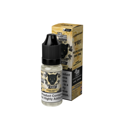 Product Image of Black Custard Nic Salt E-Liquid by Dr Vapes Panther Series Desserts 10ml