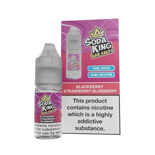 Product Image of Blackberry Strawberry Blueberry Nic Salt E-Liquid by Soda King Bar Salts 10ml