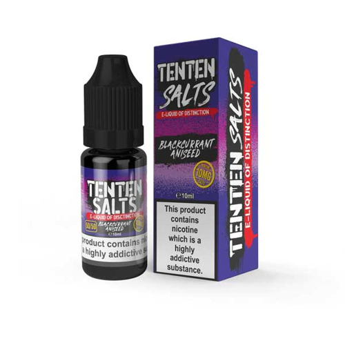 Product Image of Blackcurrant Aniseed Nic Salt E-Liquid by TenTen 10ml