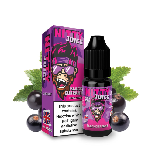 Product Image of Blackcurrant Nic Salt E-Liquid by Vapes Bar Nitty Juice 10ml