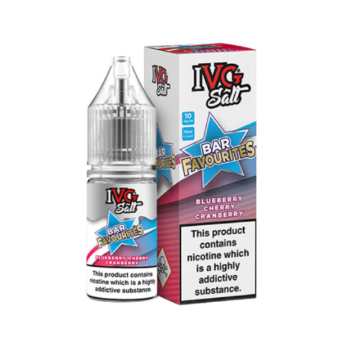 Product Image of Blueberry Cherry Cranberry Nic Salt E-Liquid by IVG Bar Salt Favourites