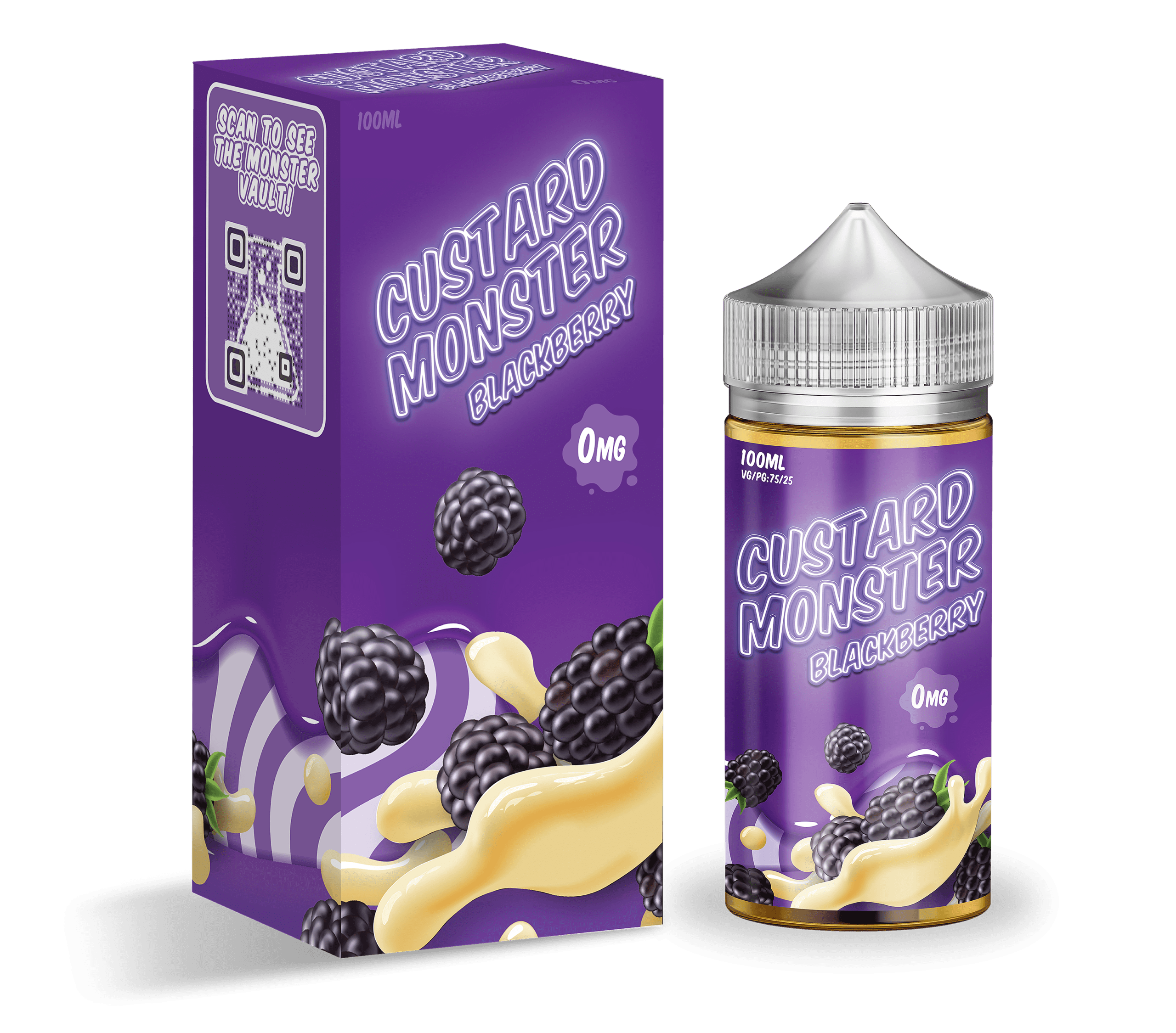 Product Image of Custard Monster E Liquid - Blackberry Custard - 100ml