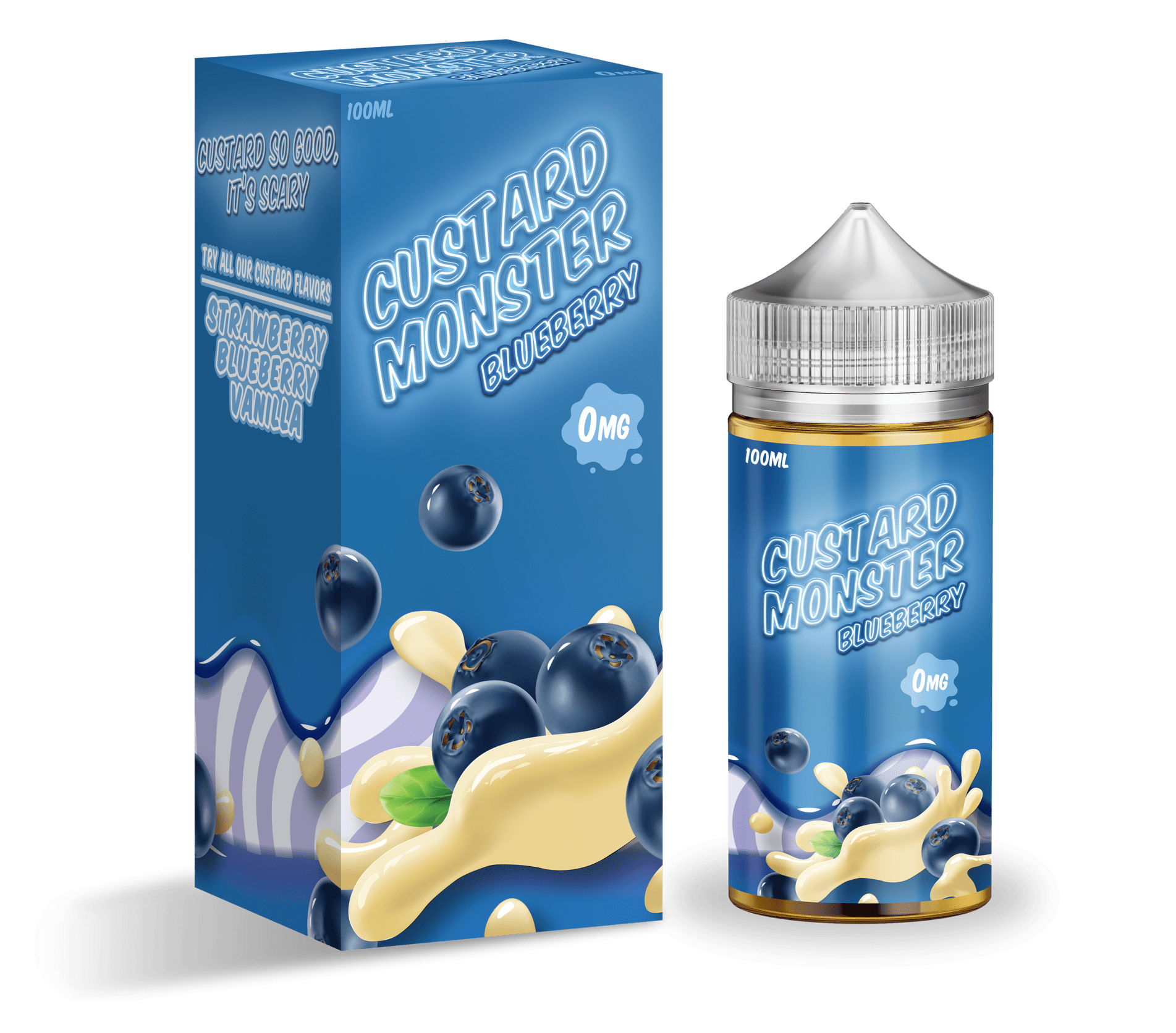 Product Image of Custard Monster E Liquid - Blueberry - 100ml