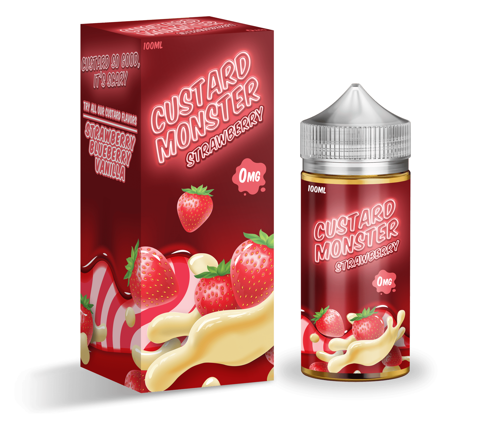 Product Image of Custard Monster E Liquid - Strawberry - 100ml