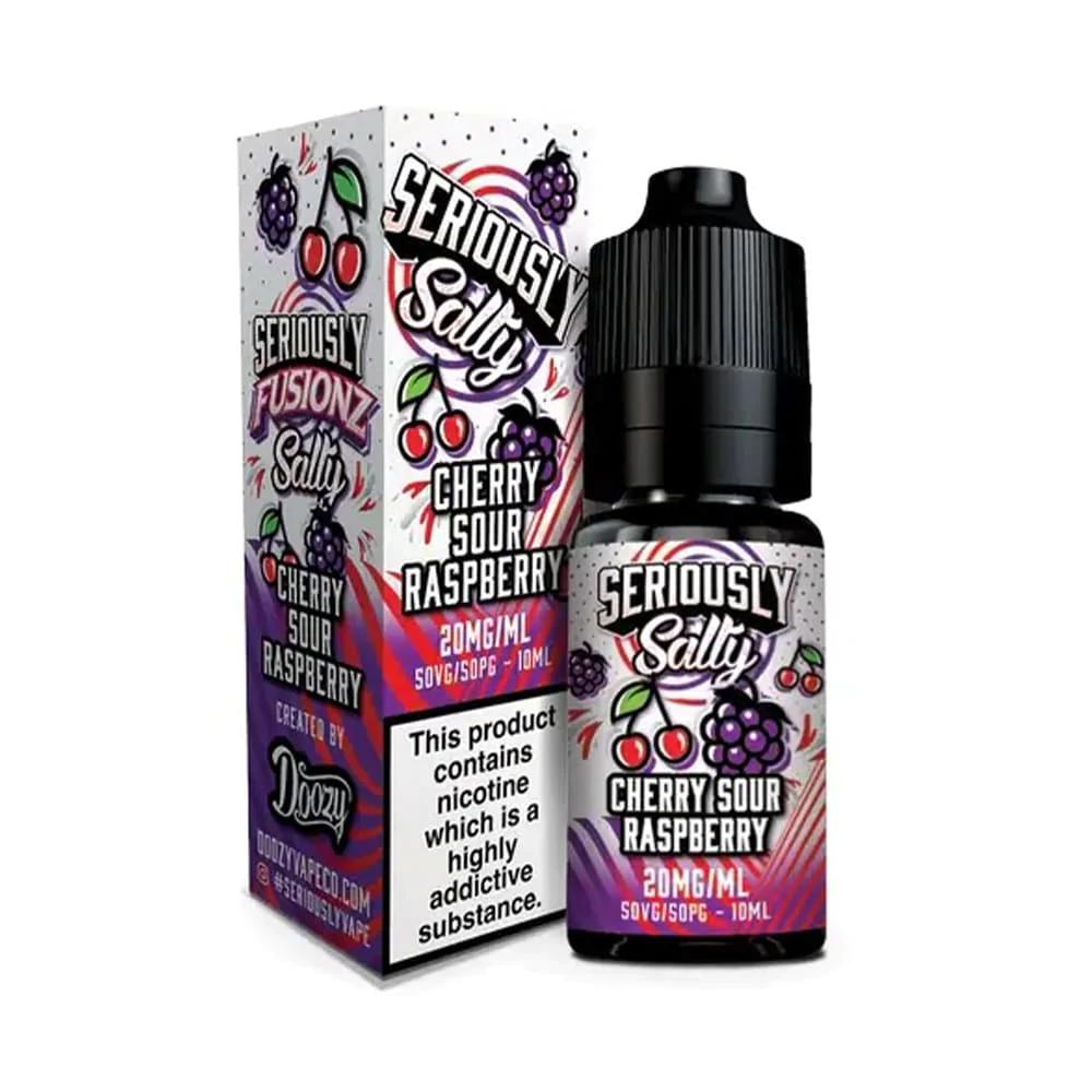 Product Image of Cherry Sour Raspberry Nic Salt E-Liquid by Doozy Fusionz Salts 10ml