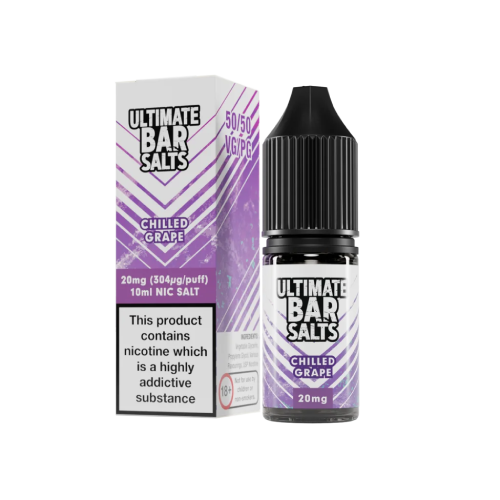 Product Image of Chilled Grape Nic Salt E-Liquid by Ultimate Bar Salts 10ml