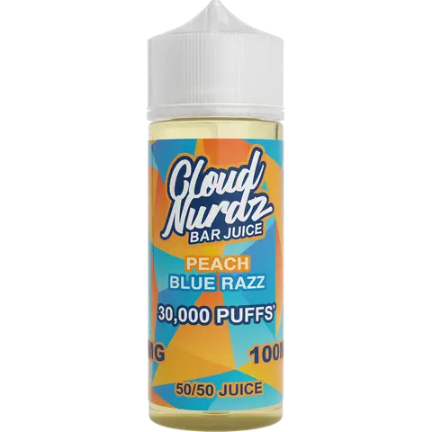 Product Image of Peach Blue Razz Shortfill E-liquid by Cloud Nurdz 100ml