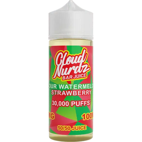 Product Image of Sour Watermelon Strawberry Shortfill E-liquid by Cloud Nurdz 100ml