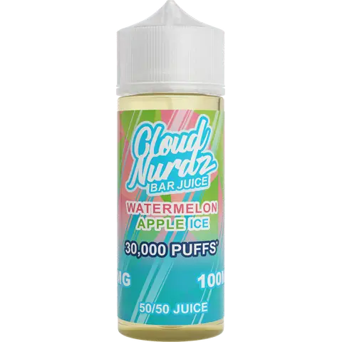 Product Image of Watermelon Apple Ice Shortfill E-liquid by Cloud Nurdz 100ml