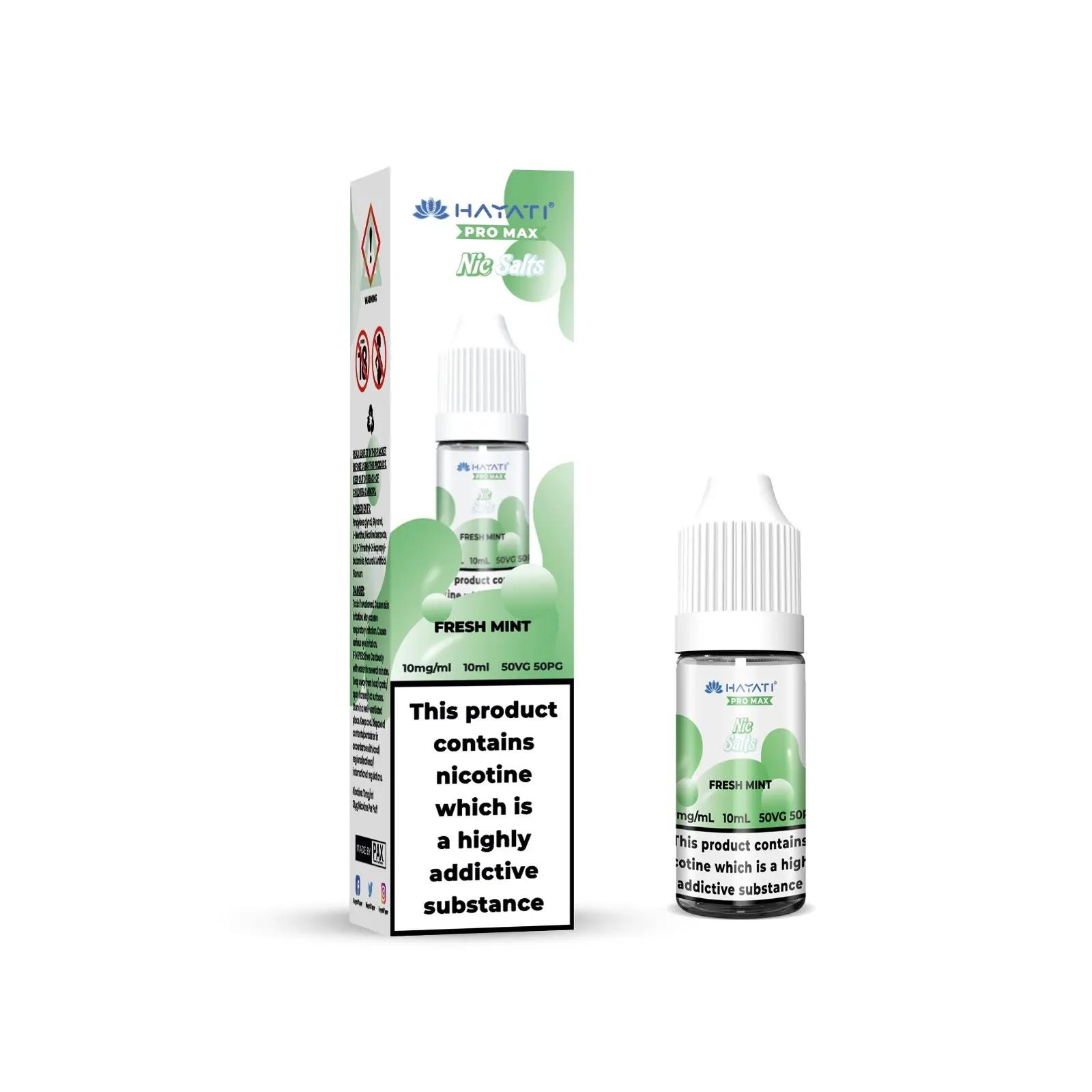 Product Image of Fresh Mint Nic Salt E-liquid by Hayati Crystal Pro Max 10ml