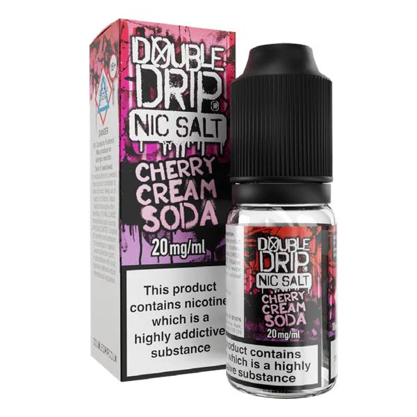 Product Image of Cherry Cream Soda Nic Salt E-Liquid by Double Drip Salts 10ml