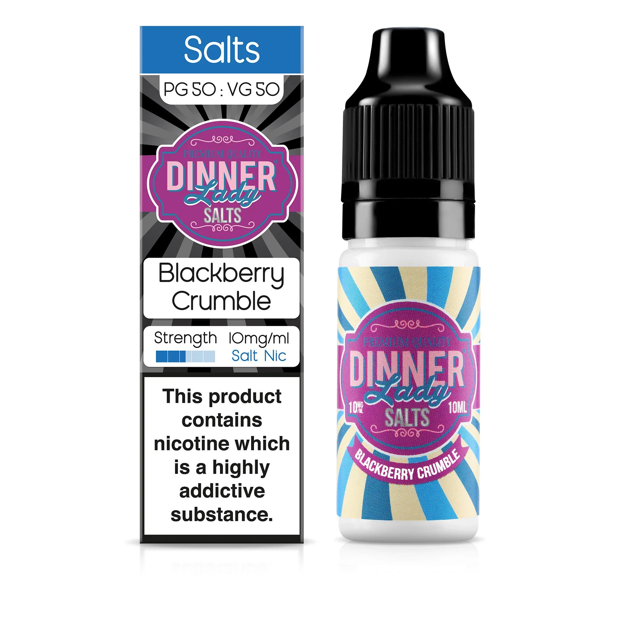 Product Image of Blackberry Crumble Nic Salt E-Liquid by Dinner Lady 10ml