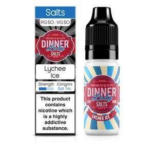 Product Image of Lychee Ice Nic Salt E-Liquid by Dinner Lady 10ml